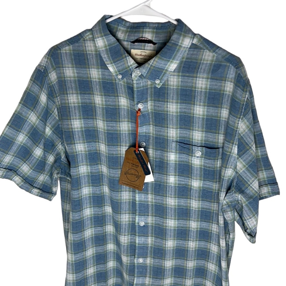 Men's Weatherproof Vintage Button Down Short Sleeve Air-Tex Shirt Men’s Size XL